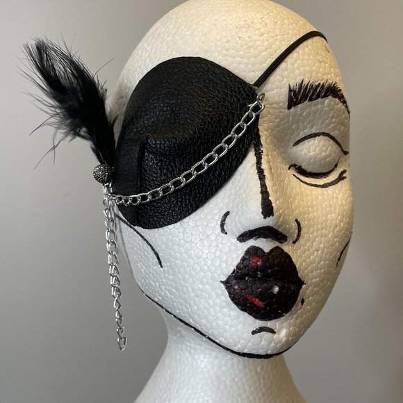 Handmade Costume Leather Eye Patch - Picture 2 of 5